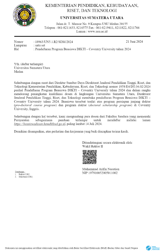 Pendaftaran Program Beasiswa DIKTI – Coventry University Tahun 2024