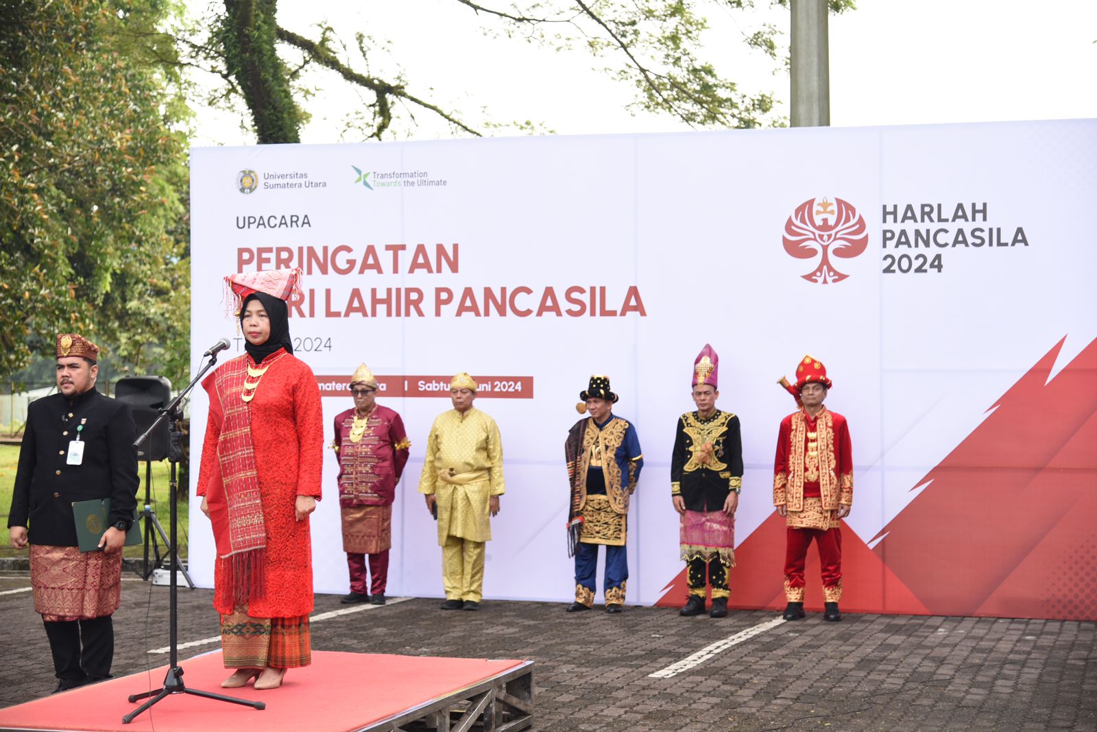Vice Rector III USU Leads Ceremony to Commemorate Pancasila Birth Day