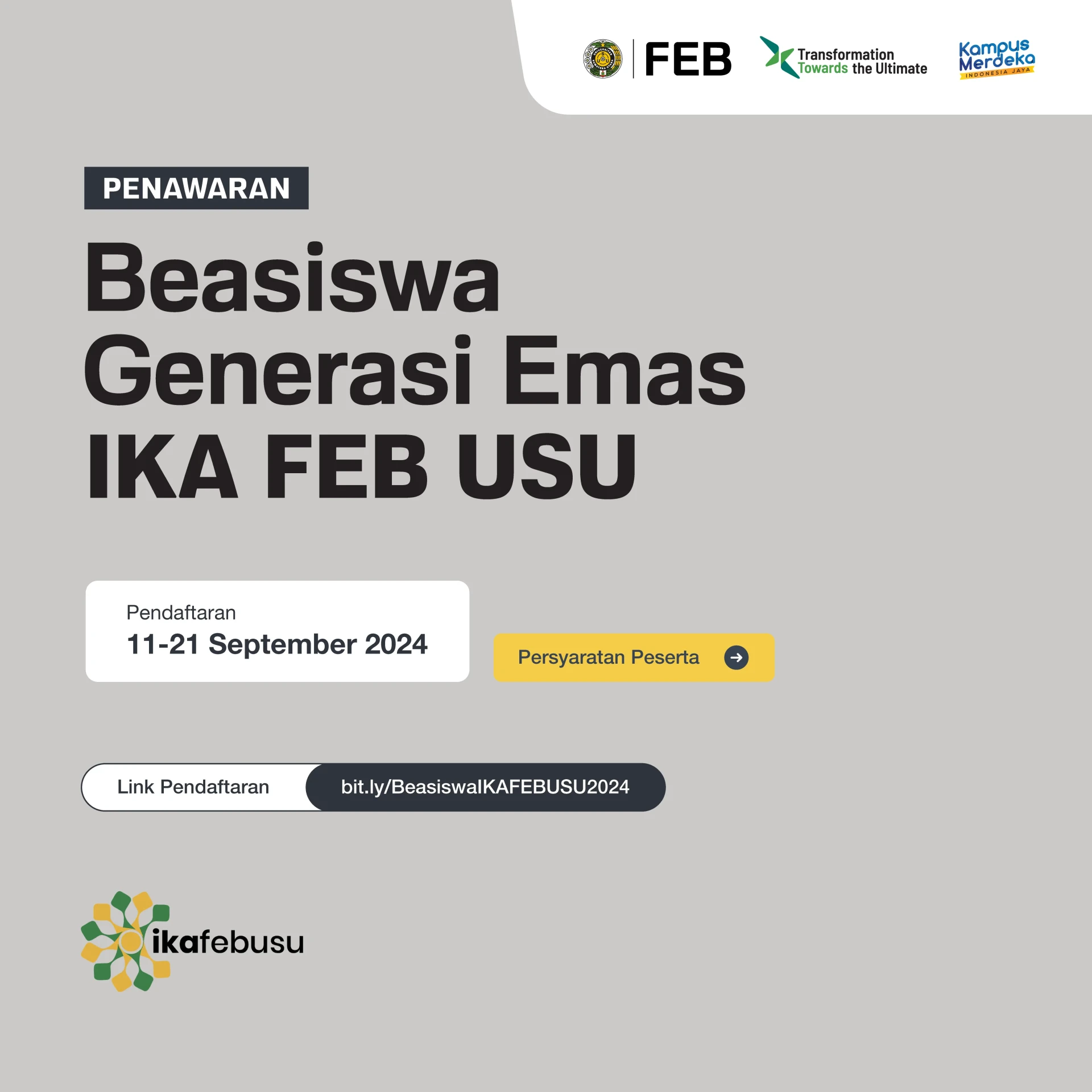 Beasiswa Generasi Emas Ika Feb Usu | Fakultas Ekonomi dan Bisnis ...