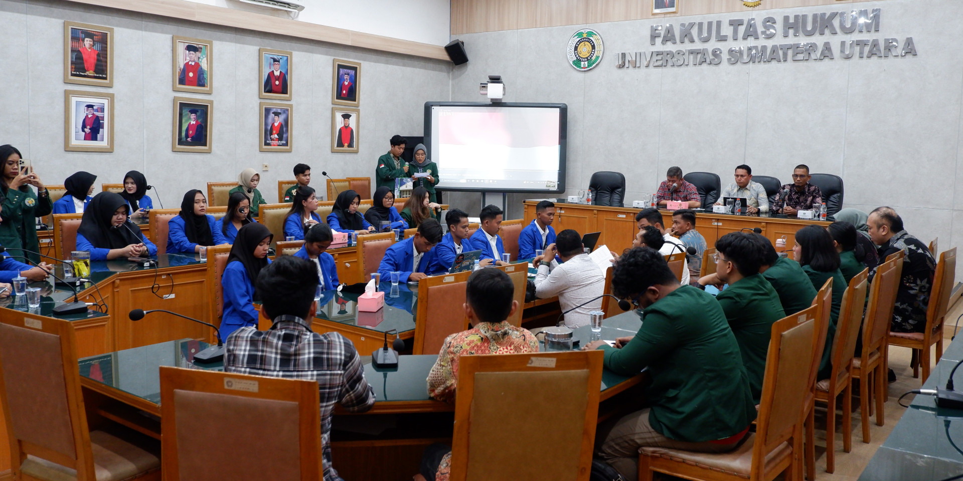 Perwakilan Mahasiswa FH USU terima Kunjungan Kerja DPM FH UNSAM