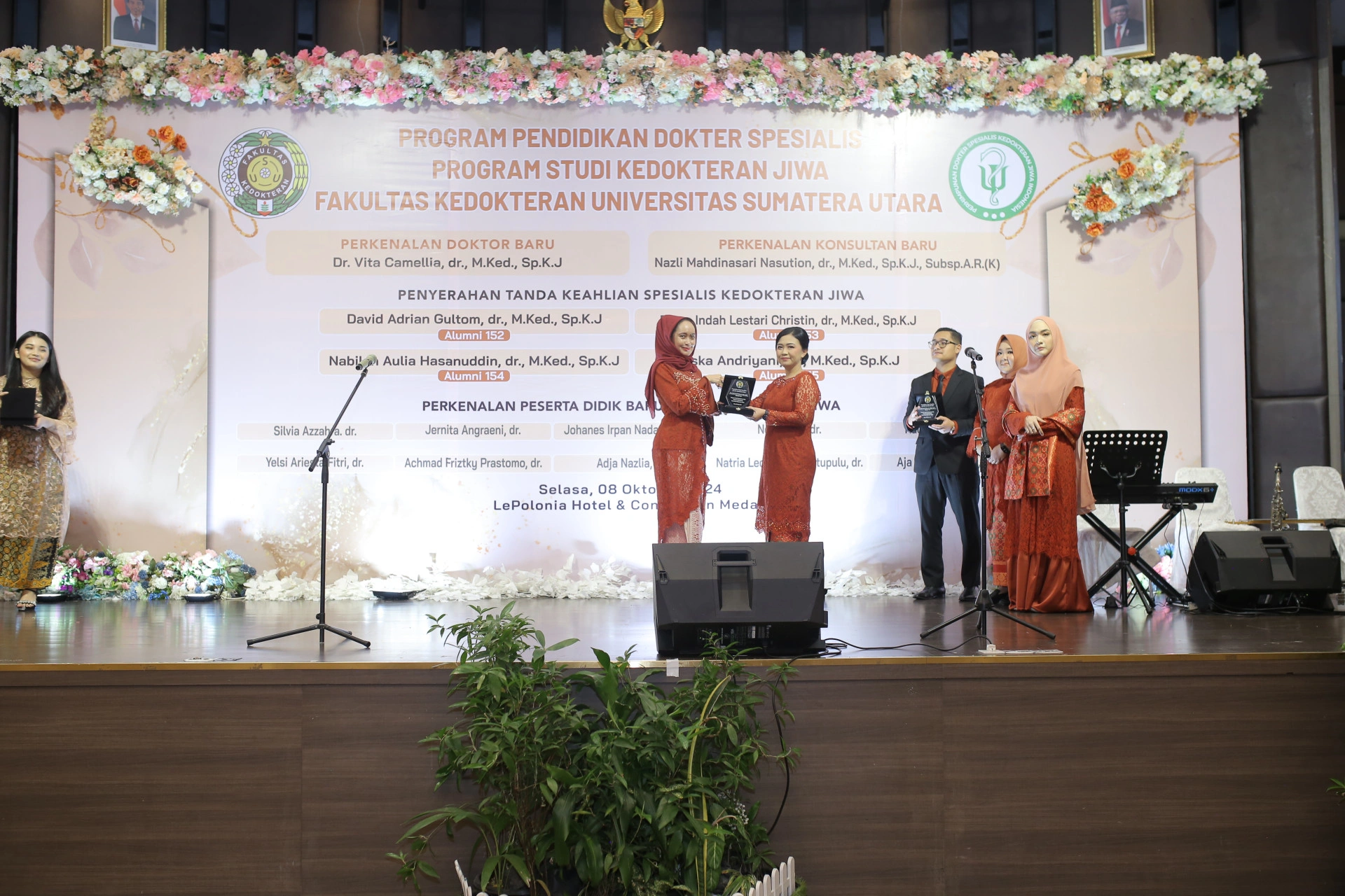 Conferral of Mental Medicine Specialist Marks and Introduction of New 1 PPDS Mental Medicine Student Faculty of Medicine, Universitas Sumatera Utara