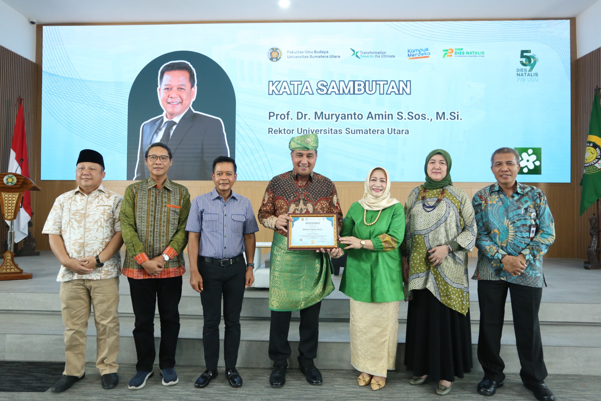 FIB USU Holds Public Lecture “Pemajuan Kebudayaan,” Encourages Interdisciplinary Collaboration