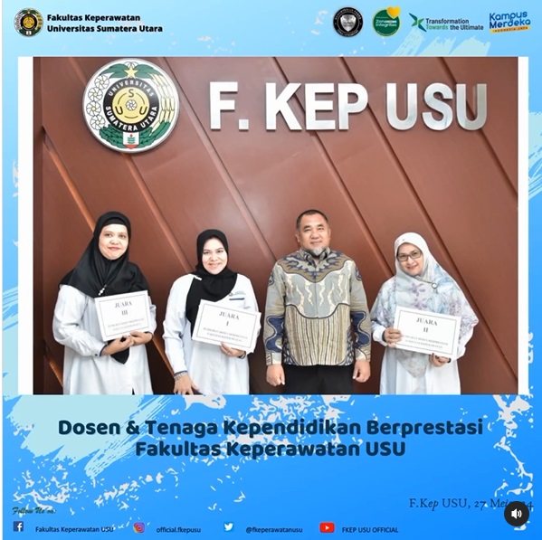 Outstanding Lecturers and Staff of Faculty of Nursing USU