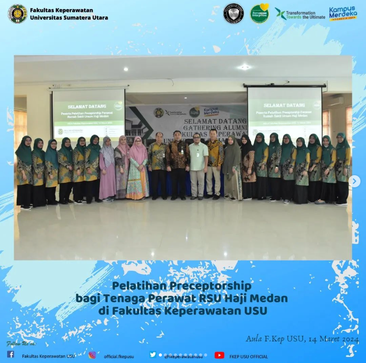 Preceptorship Training for Nurses of RSU Haji Medan at USU Faculty of Nursing