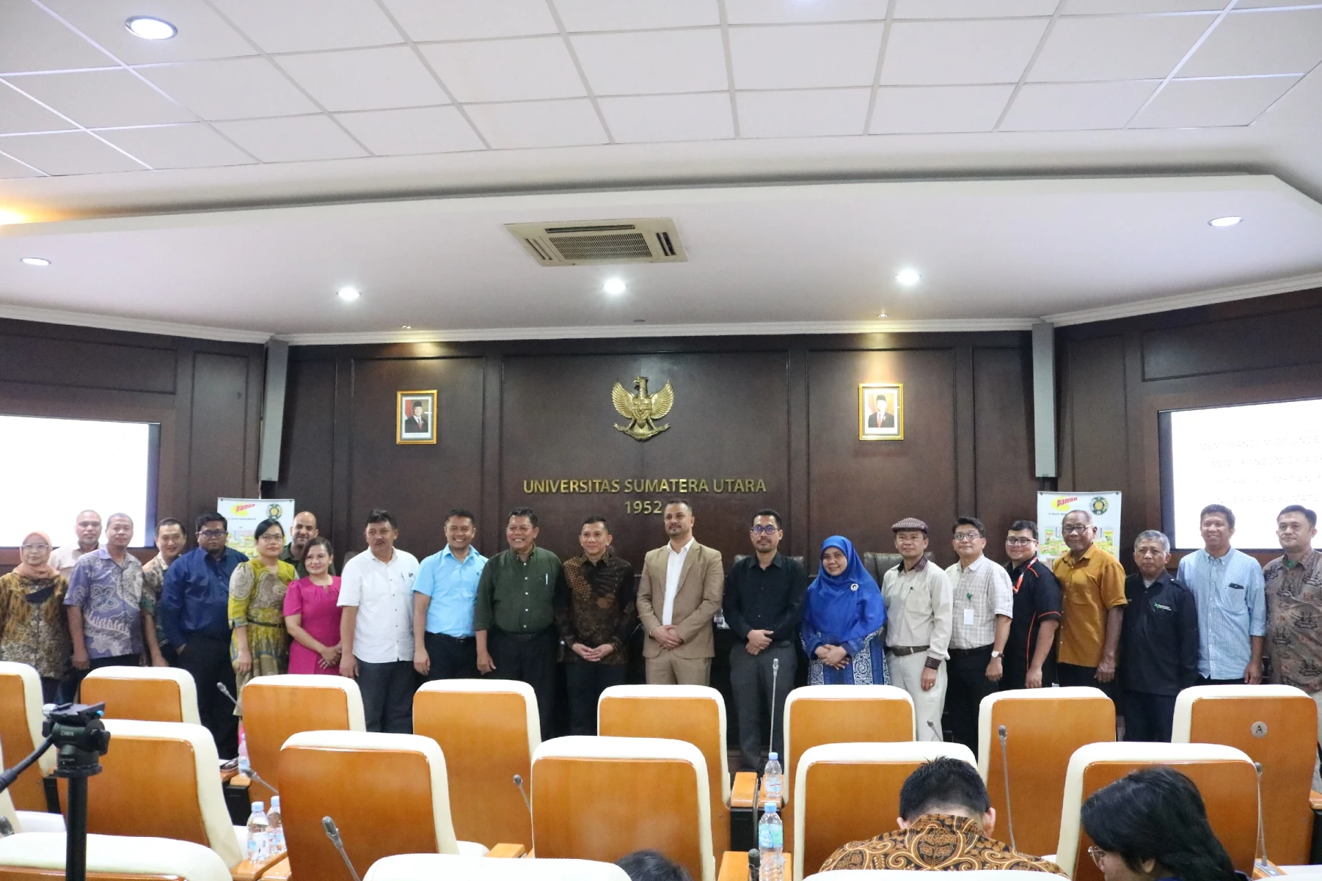 The signing of a Memorandum of Understanding (MoU) and Memorandum of Agreement (MoA) between the Universitas Sumatera Utara and the USU Faculty of Engineering with PT Pacific Medan Industri (PAMIN)