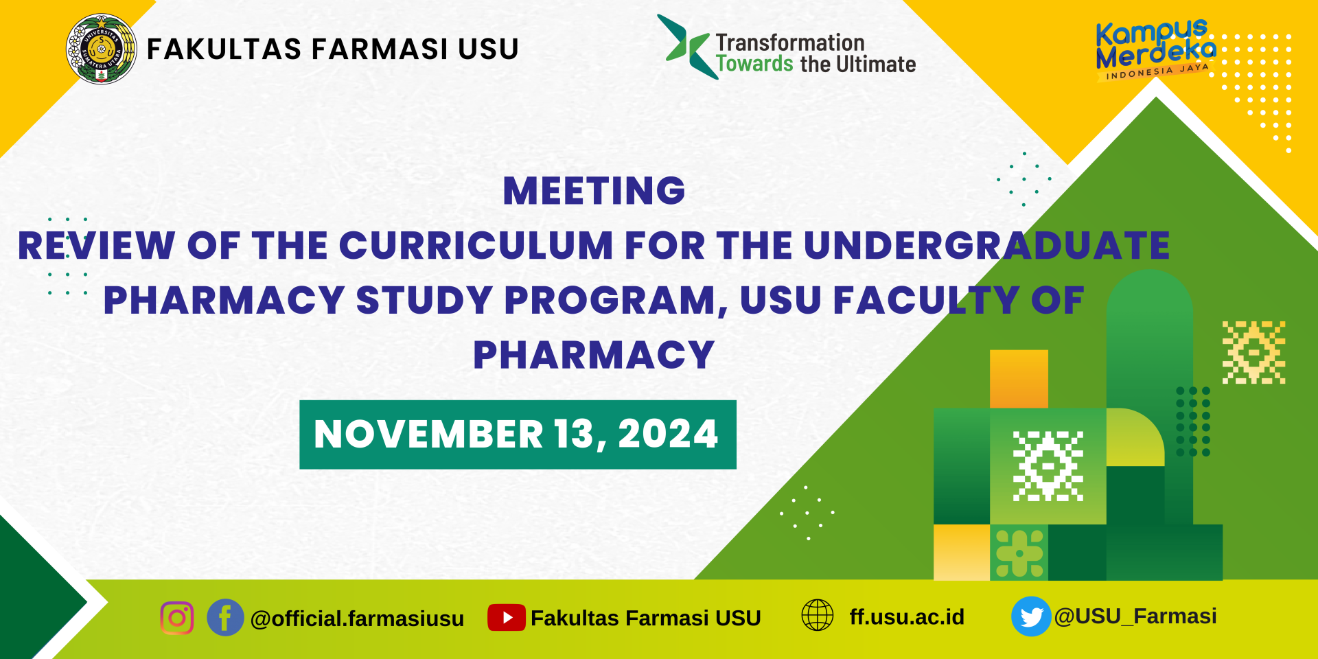 Curriculum Review Meeting for the Undergraduate Program in Pharmacy, Faculty of Pharmacy, USU