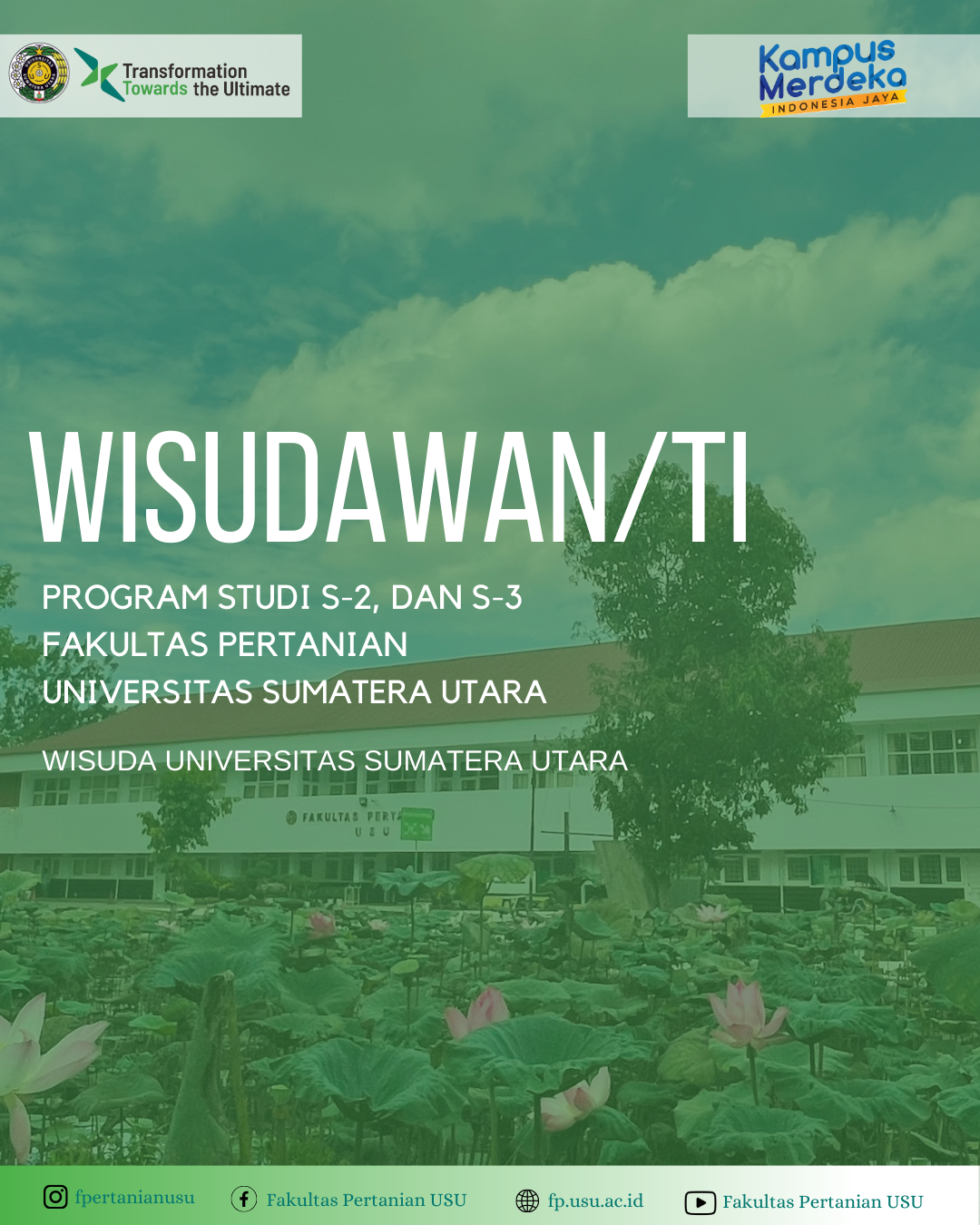 Graduates of the Master and Doctoral Programs of the USU Faculty of Agriculture Period IV Academic Year 2022/2023