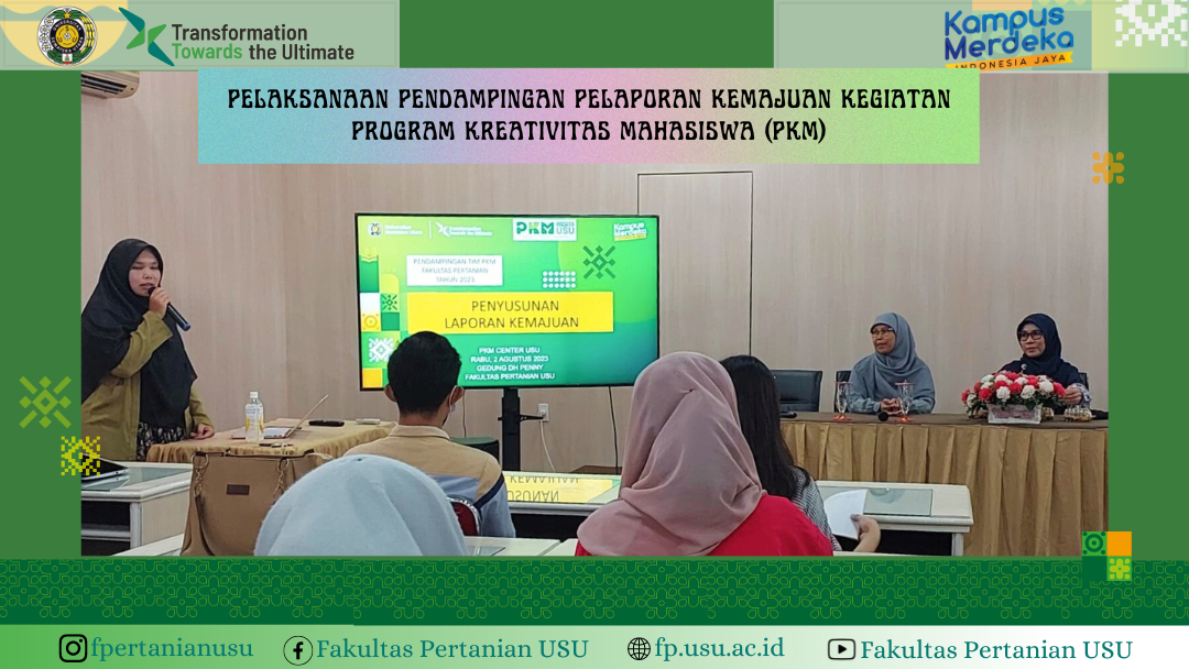 Assistance in Reporting the Progress of Program Kreativitas Mahasiswa (PKM)