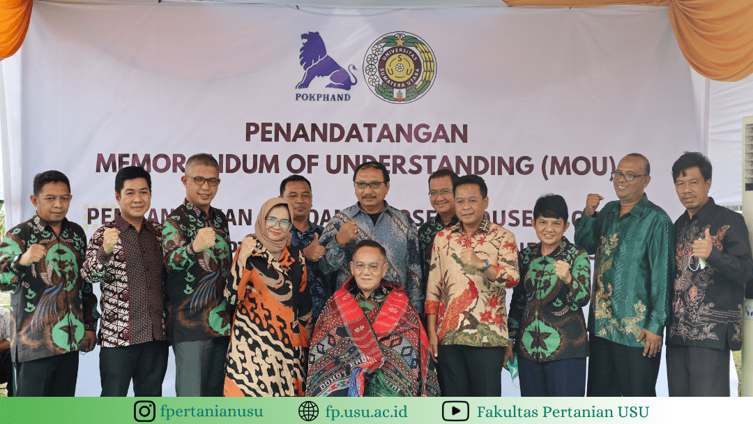 Signing of Memorandum of Understanding (MoU) for the Construction of Closed House Broiler Cage Grant from PT. Charoen Pokphand to the Faculty of Agriculture, Universitas Sumatera Utara
