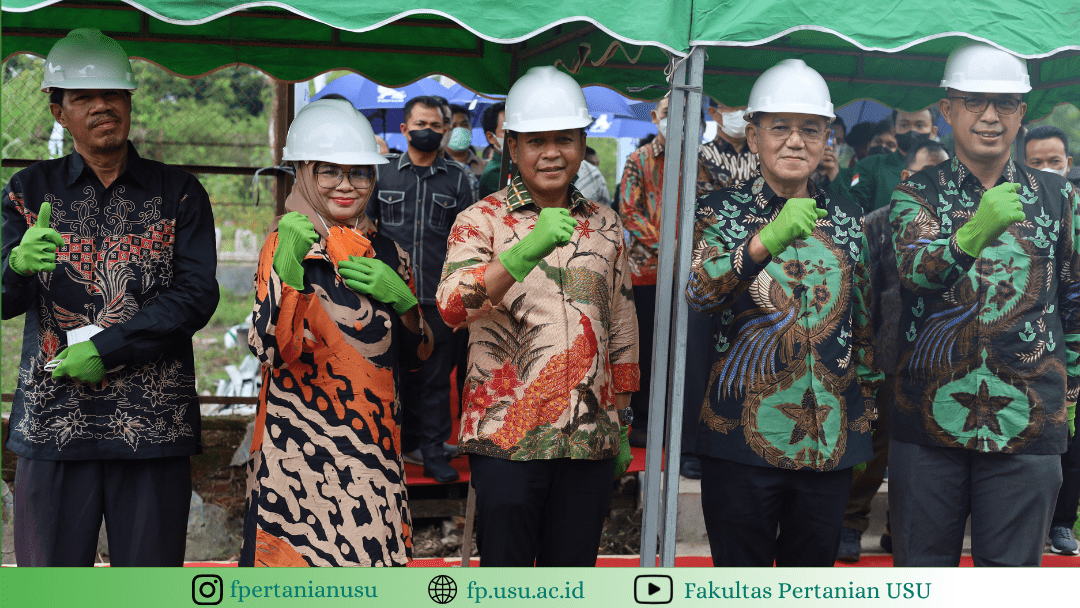 First Stone Laying of Closed House Broiler Cage Construction at Faculty of Agriculture, Universitas Sumatera Utara