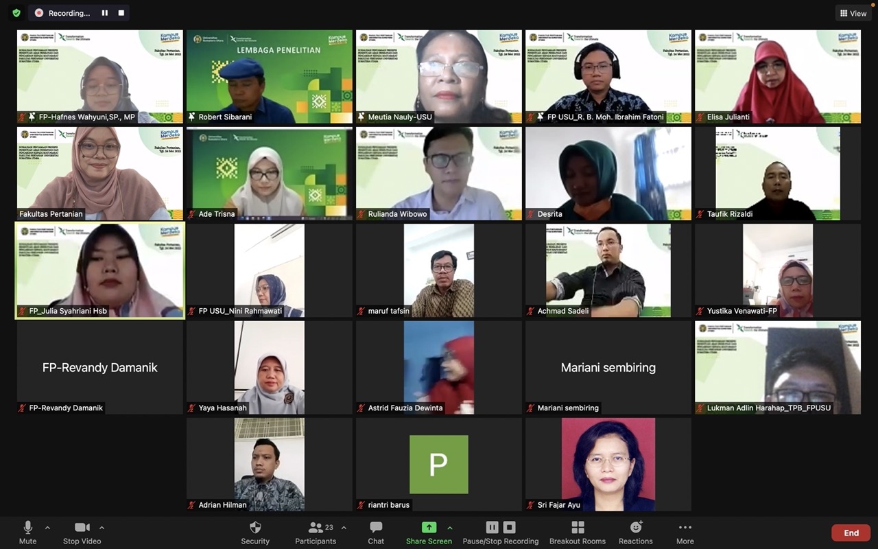 Socialization of Common Perception of Research and Community Service Direction of FP USU