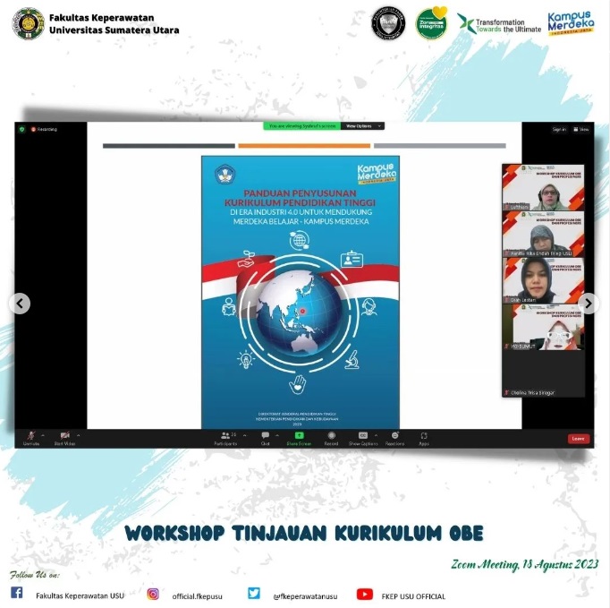 Continuation of the OBE Curriculum Review Workshop at the Faculty of Nursing, Universitas Sumatera Utara