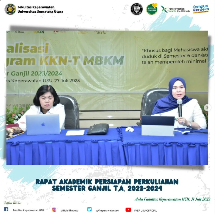 Academic Meeting for Odd Semester Preparation A.Y. 2023-2024 at the Faculty of Nursing, Universitas Sumatera Utara