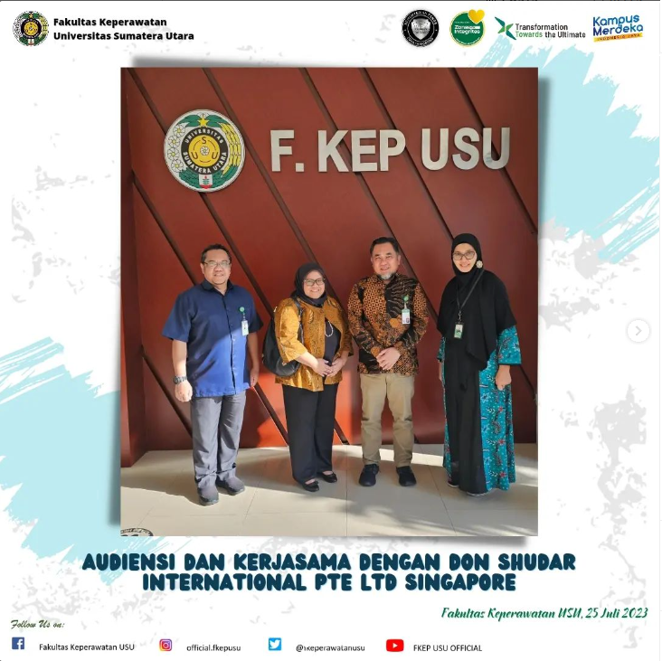 Audience and Collaboration Between the Faculty of Nursing, Universitas Sumatera Utara, and Don Shudar International Pte Ltd Singapore