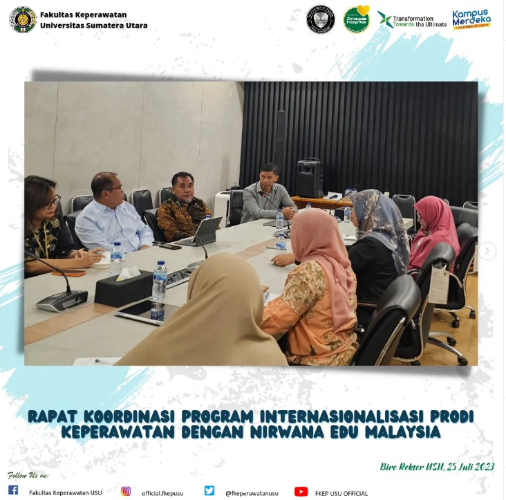 Coordination Meeting of Undergraduate Program in Nursing Internationalization Program with Nirwana Edu Malaysia