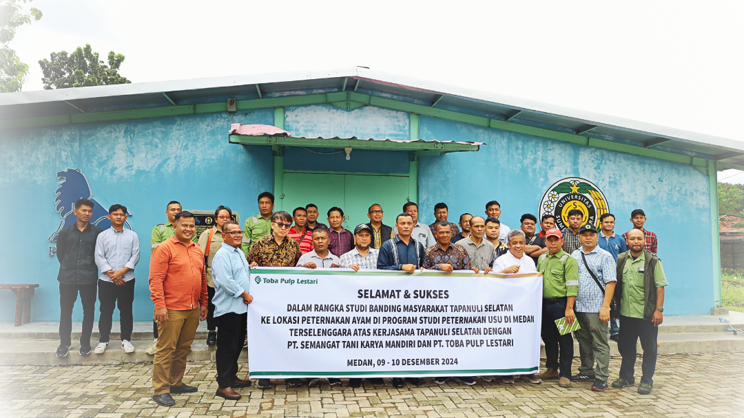 Studi Banding PT. Toba Pulp Lestari Tbk (Perseroan) bersama Para Stakeholder sekitar Konsesi Perseroan Estate Tapanuli Selatan ke Teaching Farm Closed House Fakultas Pertanian USU