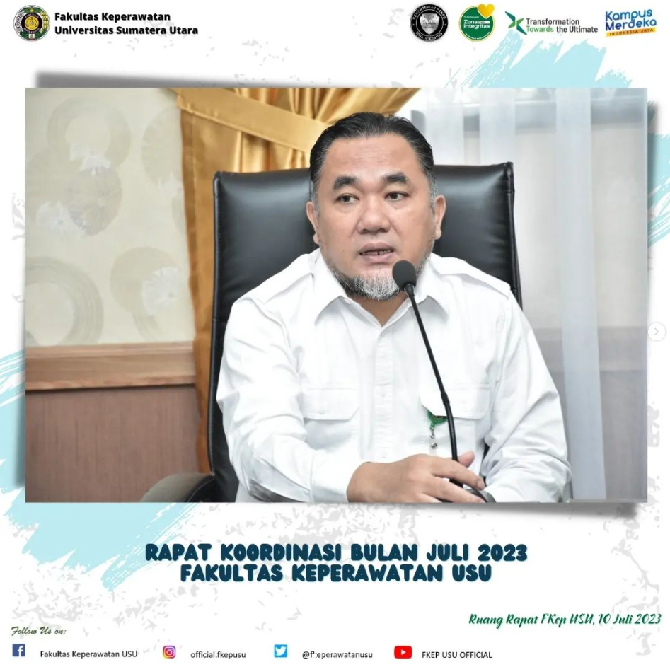 Faculty Leadership Coordination Meeting at Universitas Sumatera Utara's Faculty of Nursing