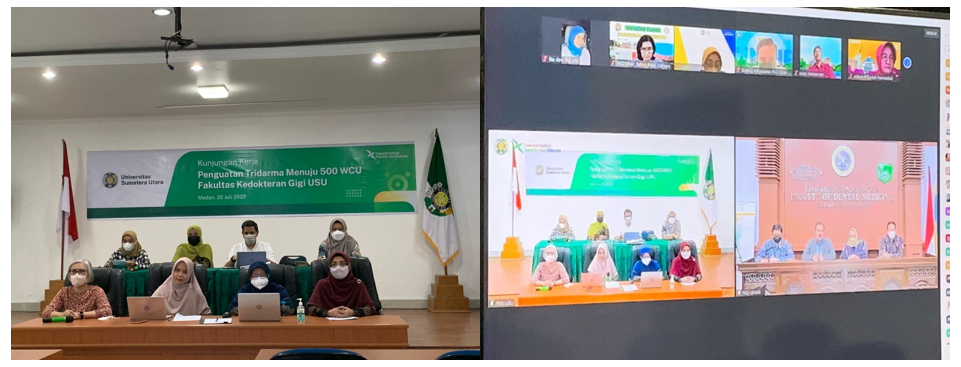 Collaboration between USU Faculty of Dentistry and Universitas Airlangga Faculty of Dentistry