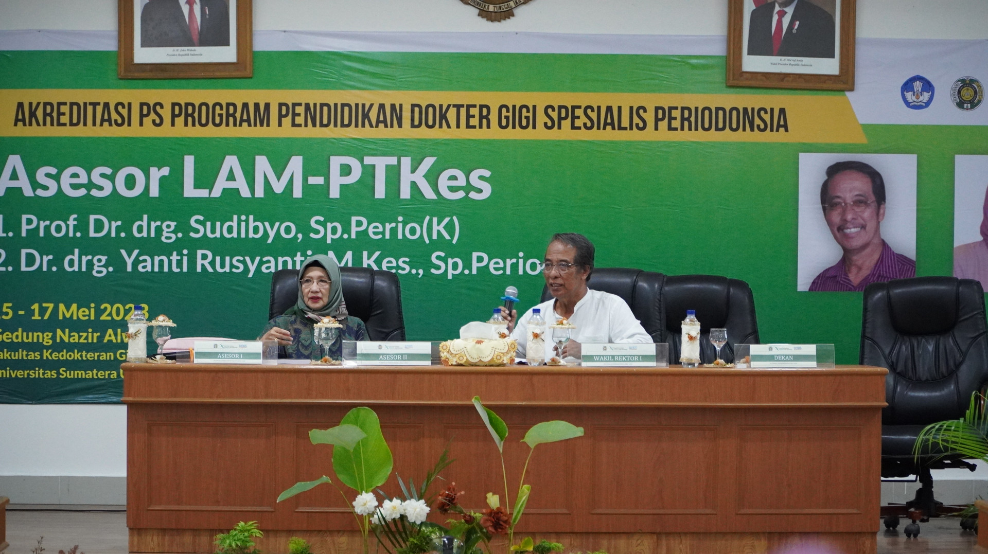 LAM PTKes Brings Prof. Dibyo & Dr. Yanti Rusyanti as Accreditation Assessors for PPDGS Periodontics at FKG USU