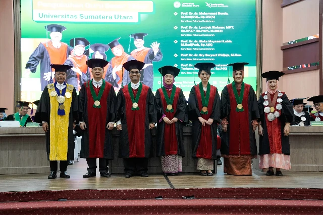 5 USU Professors Inaugurated, This Year is the Most Inaugurated Professors in University History