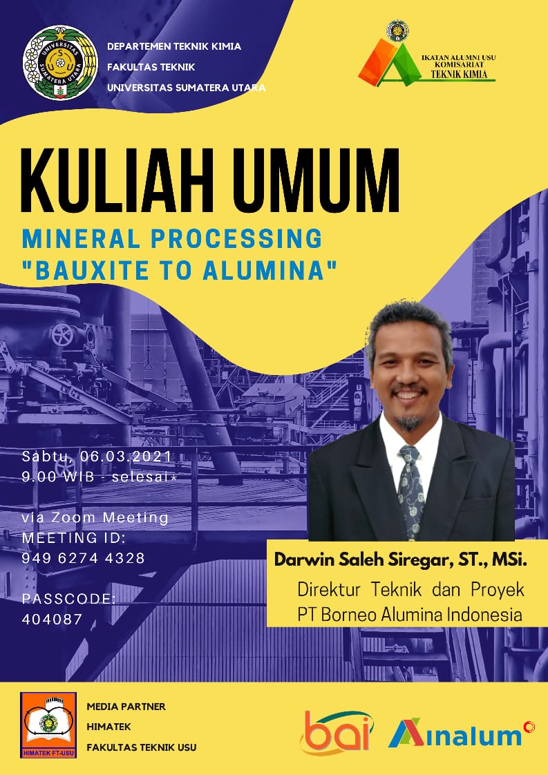 Public Lecture: Mineral Processing Bauxite to Alumina