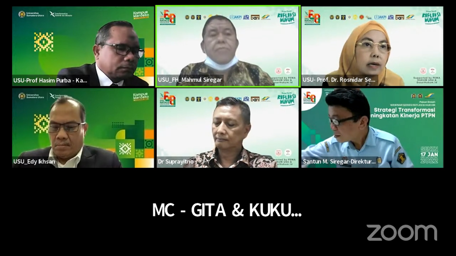 Scientific Week Webinar Legal Reflection Series-2: “The Role of the Ministry of Law and Human Rights of the Republic of Indonesia (KEMENKUMHAM RI) in the Development and Supervision of the Notary Position in Line with the Principle of Equality Before The