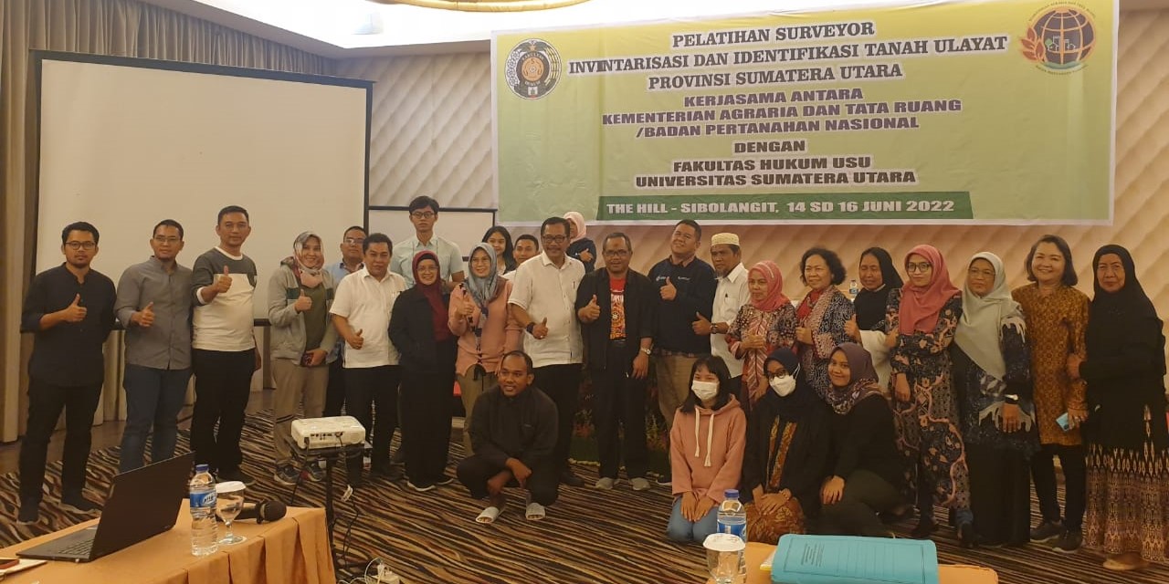 USU Faculty of Law and the Directorate General of Land Rights Determination and Registration of the Ministry of ATR/BPN Collaborate to Implement Surveyor Training Activities