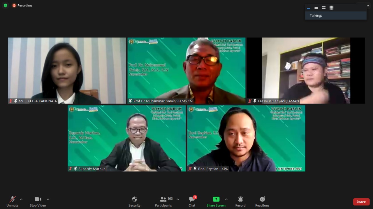 Public Discussion of Agrarian Law Students of the Department of HAN FH USU