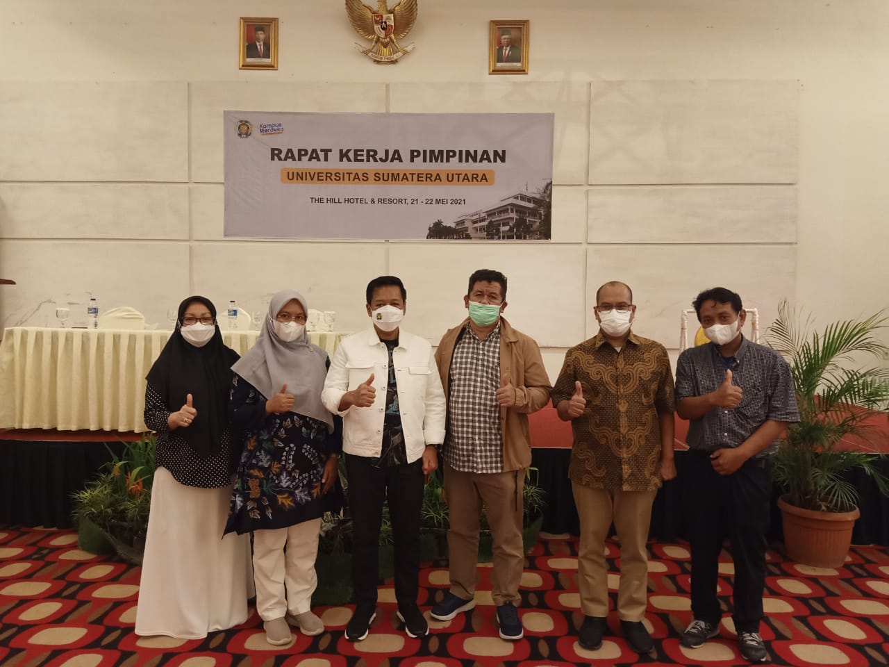 DEKANAT FH USU MENGIKUTI RAPAT KERJA PIMPINAN UNIVERSITAS SUMATERA UTARA