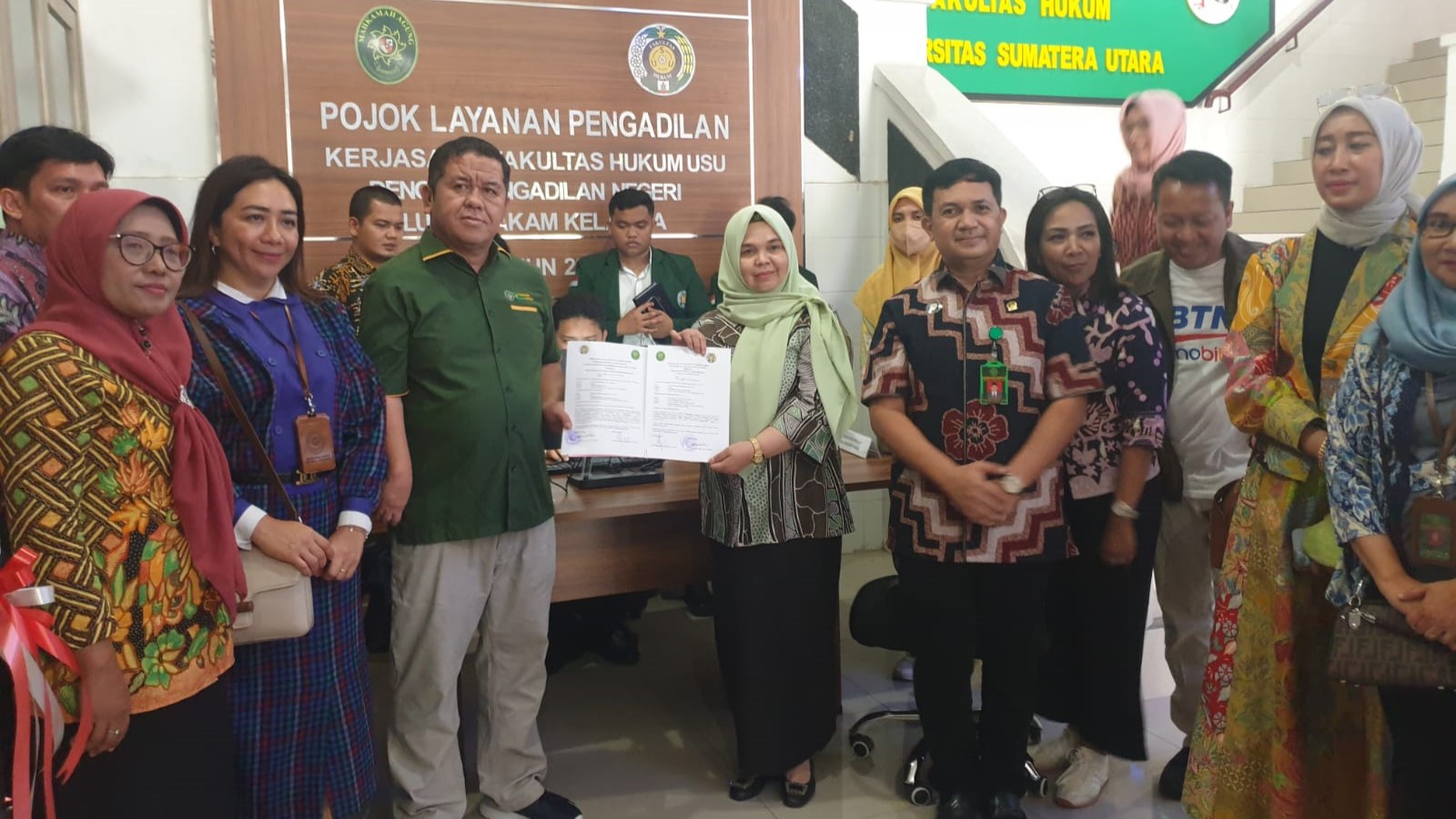 Launching Pojok Layanan Pengadilan Kerja Sama Fakultas Hukum USU dengan Pengadilan Negeri Lubuk Pakam