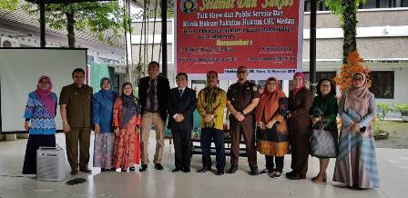 KLINIK HUKUM FAKULTAS HUKUM USU ADAKAN KEGIATAN TALK SHOW DAN PUBLIC SERVICE DAY