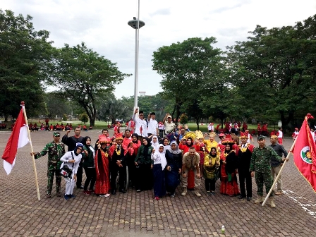 Fakultas Hukum USU Raih Juara I Lomba DEFILE Dalam Rangka HUT RI KE-74