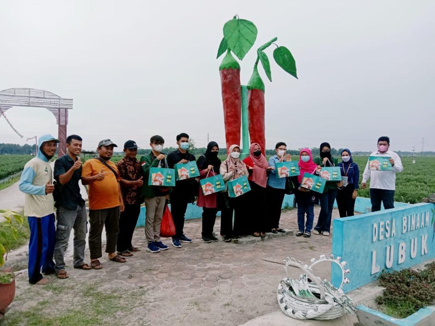Kunjungan Fakultas Pertanian ke Kampung Tani Lubuk Cuik dalam rangka Rapat Kerja Sama antara FP USU dan PT Indonesia Asahan Aluminium (INALUM)