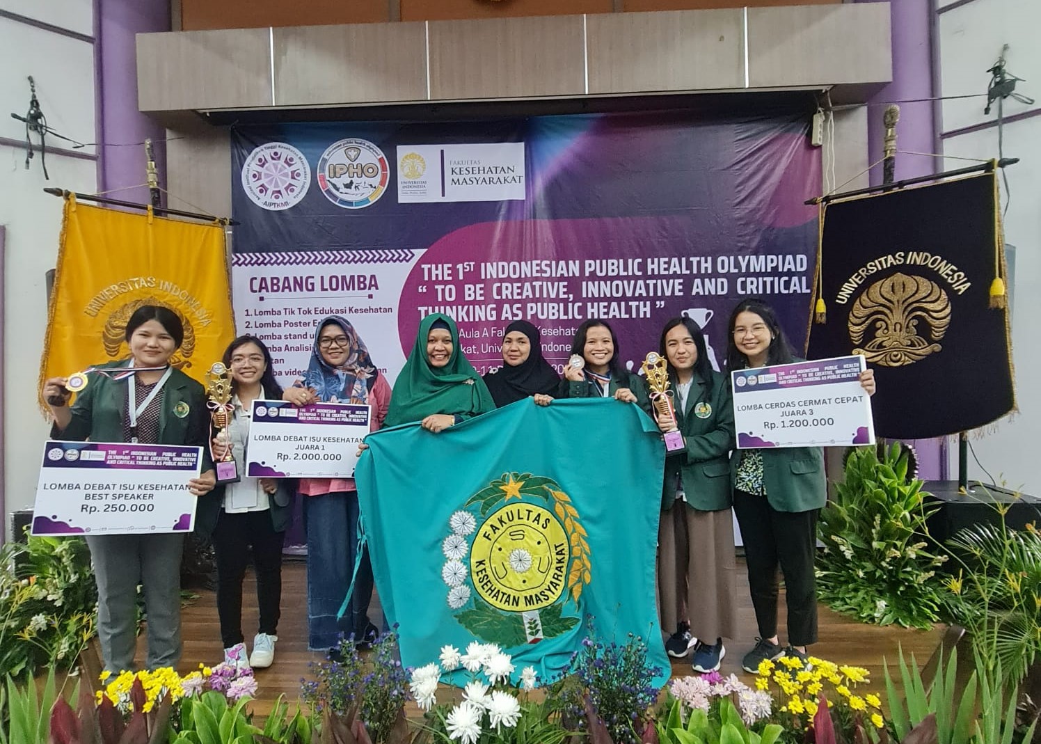 FKM USU Won 1st Place in The Debate Competition at The Indonesian Public Health Olympiad (IPHO)