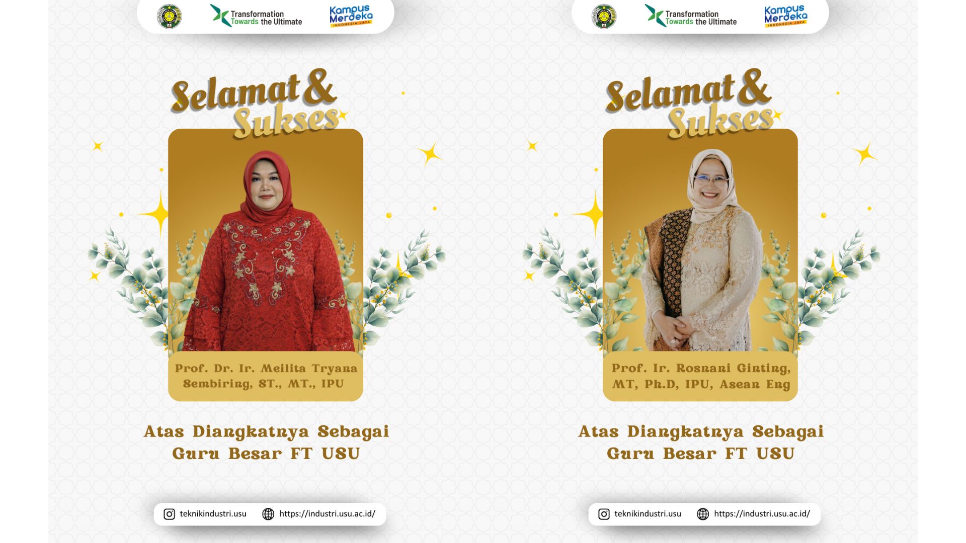 Pengangkatan Guru Besar Teknik Industri USU
