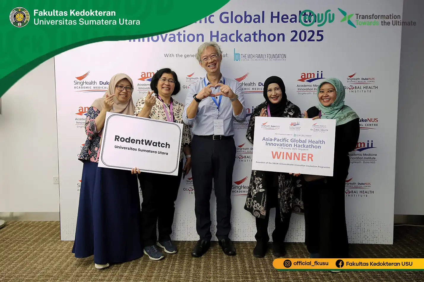 RodentWatch USU berhasil meraih Juara 2 Event Internasional
