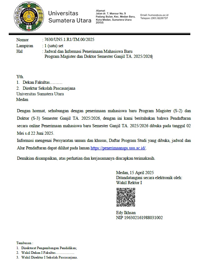 Schedule and Information on New Student Admission for the USU Master's and Doctoral Program in Pharmaceutical Science for the Odd Semester of 2025/2026