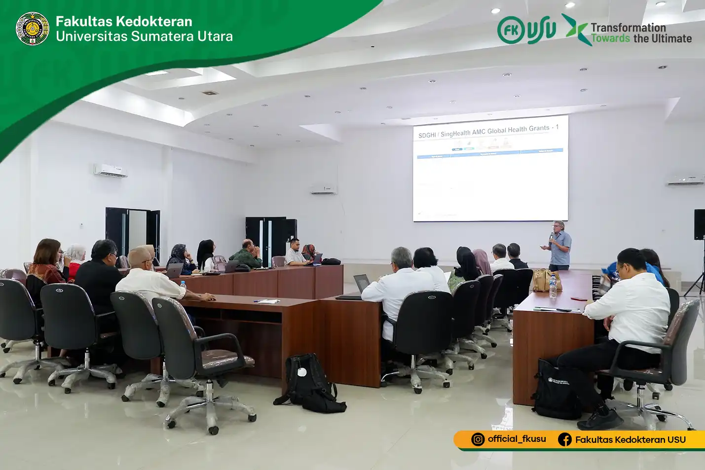 Faculty of Medicine USU Receives Visit from SDGHI and NDCS to Strengthen International Cooperation