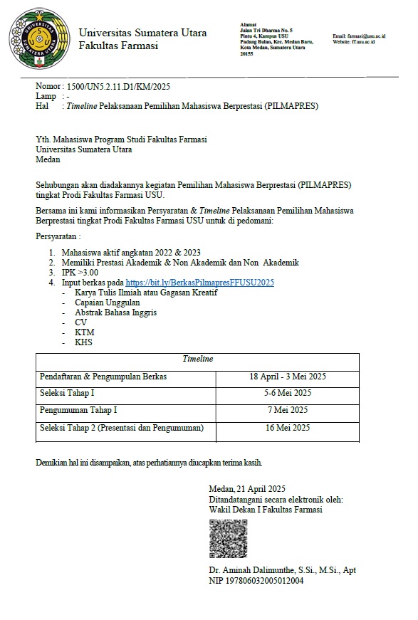 Outstanding Students Election (PILMAPRES) in 2025