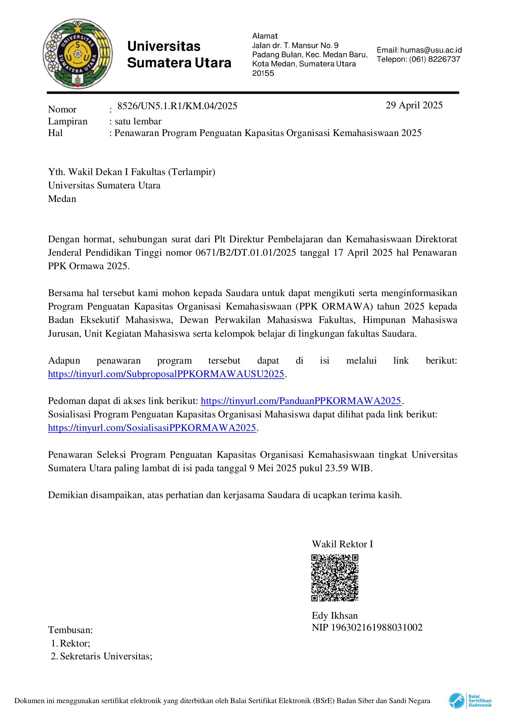 Student Organization Capacity Building Program Offer 2025