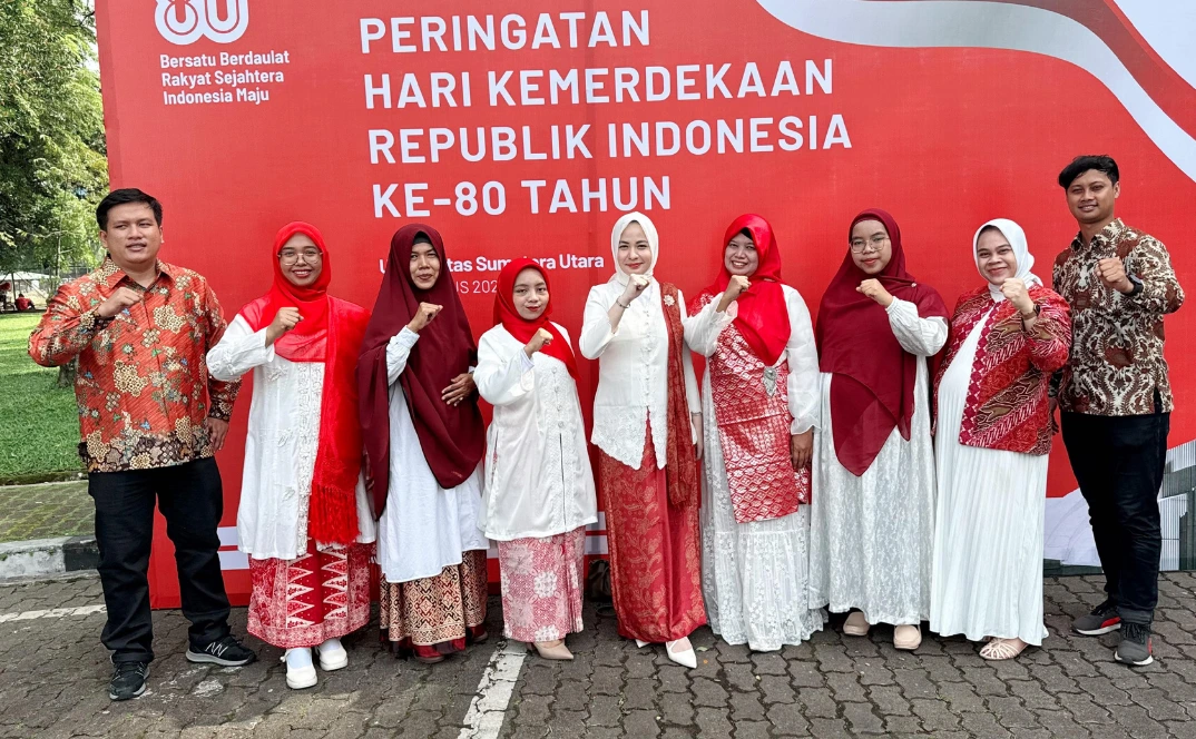USU Archives Office Participates in the 80th Indonesian Independence Day Ceremony at Universitas Sumatera Utara