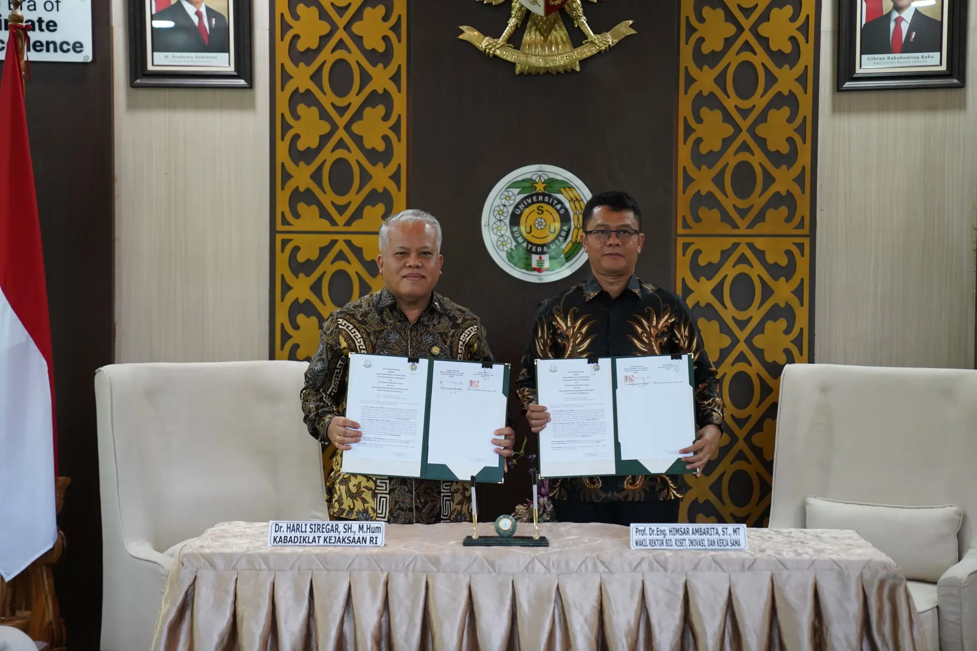 USU Jalin Kerja Sama dengan Kabadiklat Kejaksaan RI