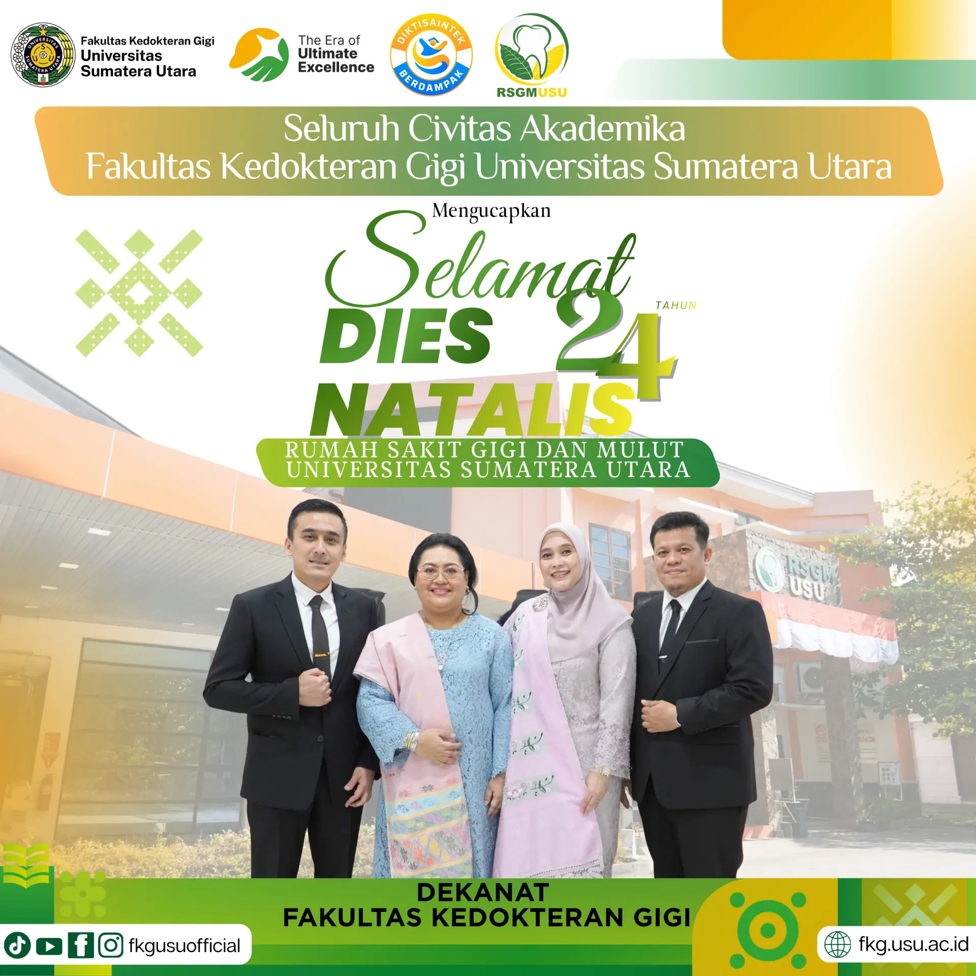 Selamat & Sukses atas Dies Natalis RSGM USU