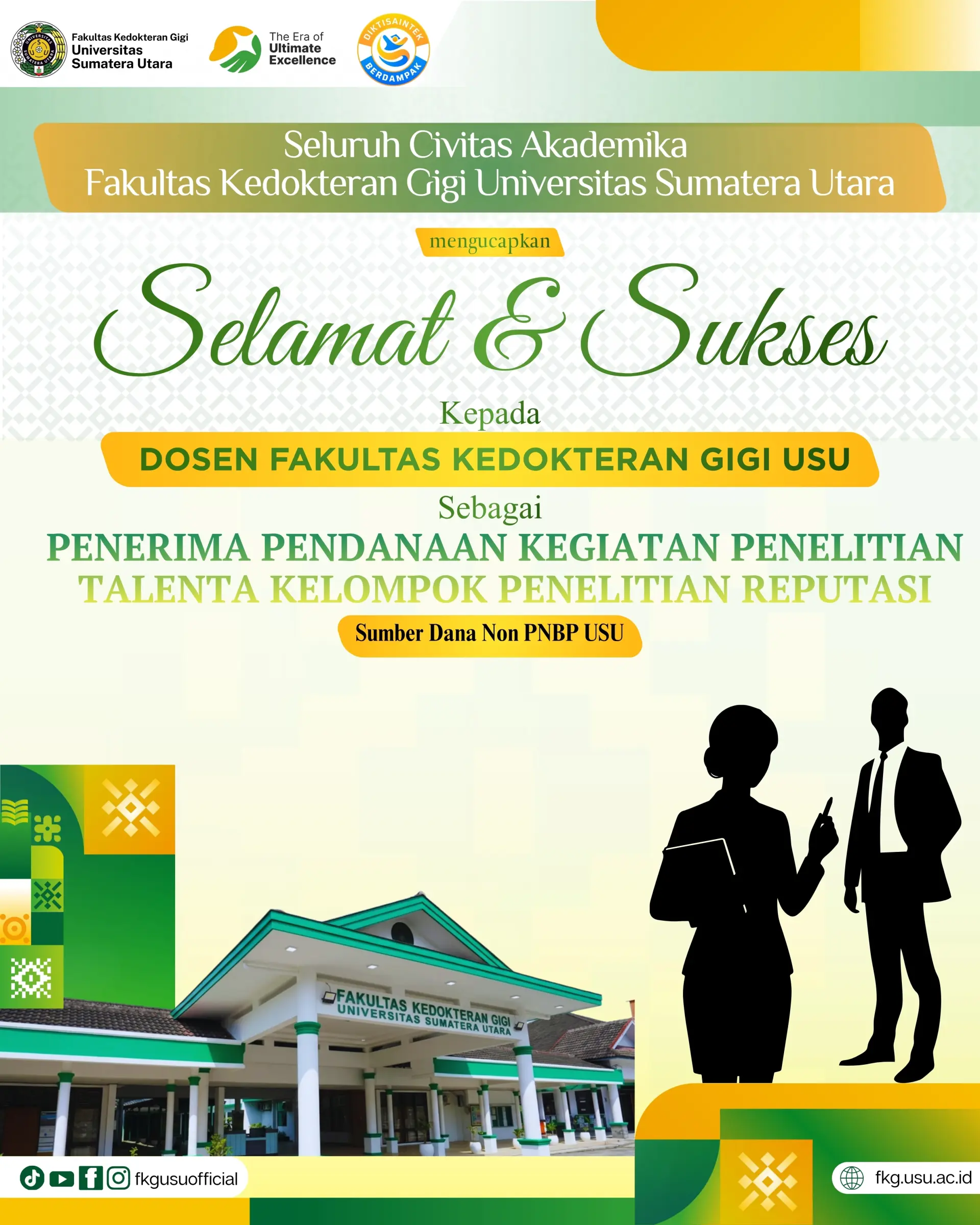 PENERIMA PENDANAAN KEGIATAN PENELITIAN TALENTA KELOMPOK PENELITIAN REPUTASI