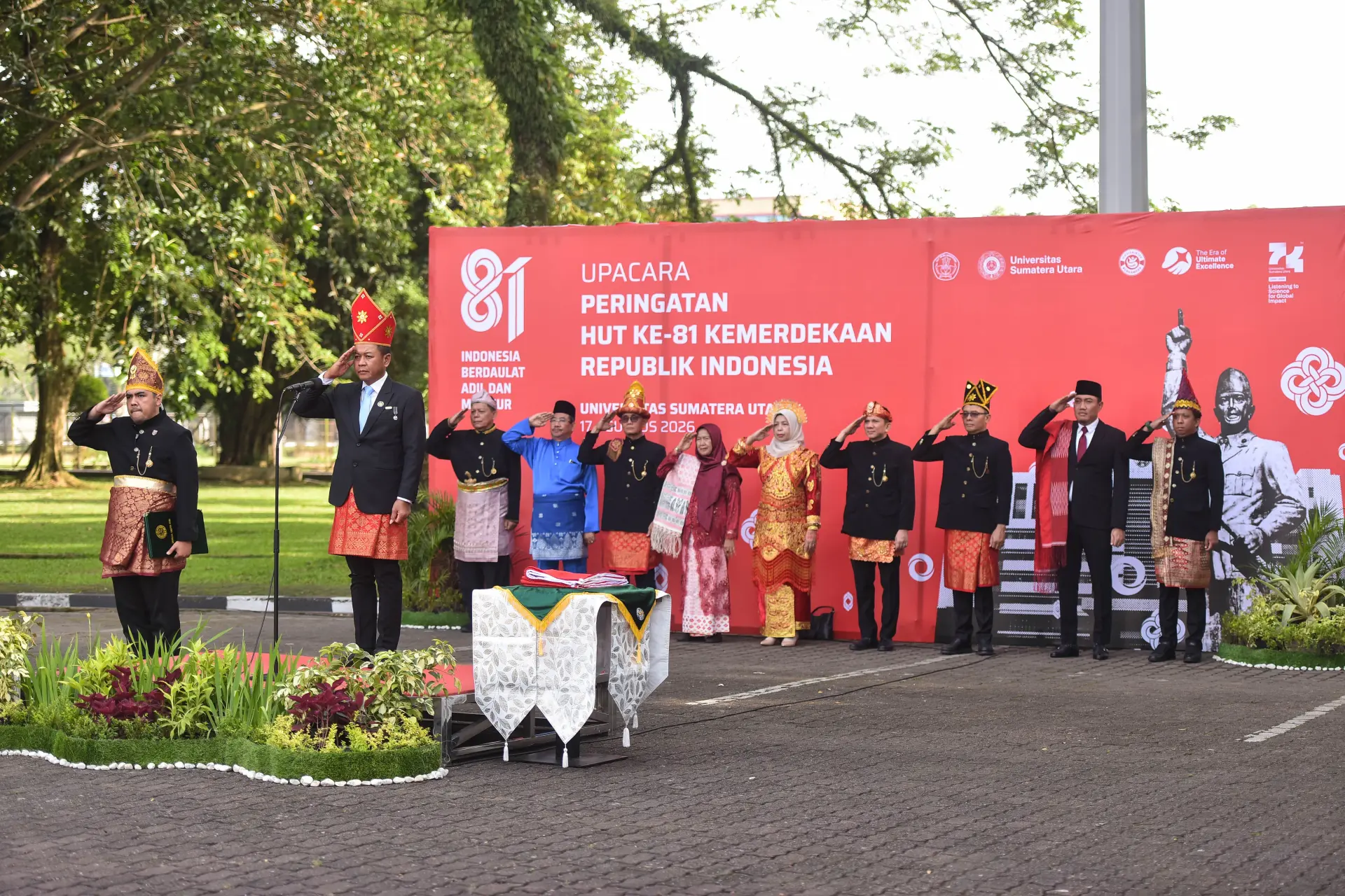 USU Gelar Upacara HUT ke-81 RI