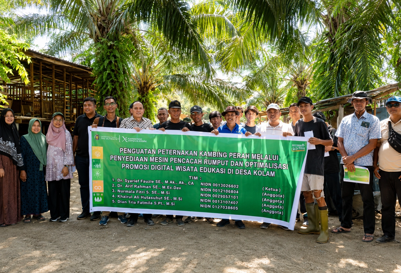 Dosen Program Studi Ekonomi Islam FEB USU Perkuat Peternakan Kambing Perah Desa Kolam melalui Ekonomi Sirkular dan Promosi Digital