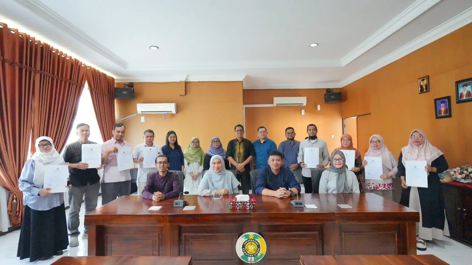 Dekan FMIPA USU Gelar Penandatanganan Kontrak Kinerja dengan Ketua dan Sekretaris Program Studi  di Lingkungan FMIPA USU