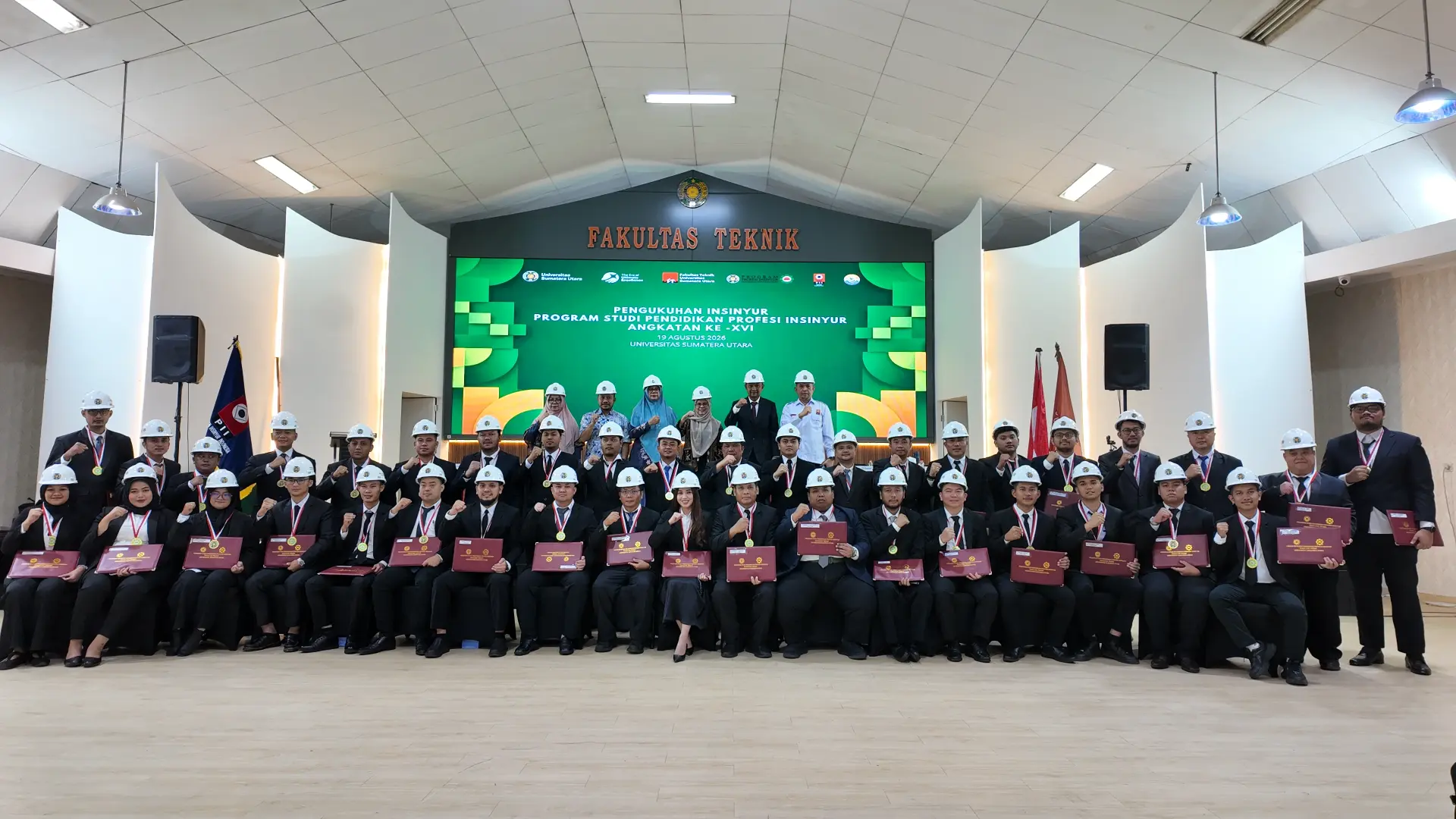 FT USU Kukuhkan 40 Insinyur Angkatan XVI melalui Program Pendidikan Profesi Insinyur