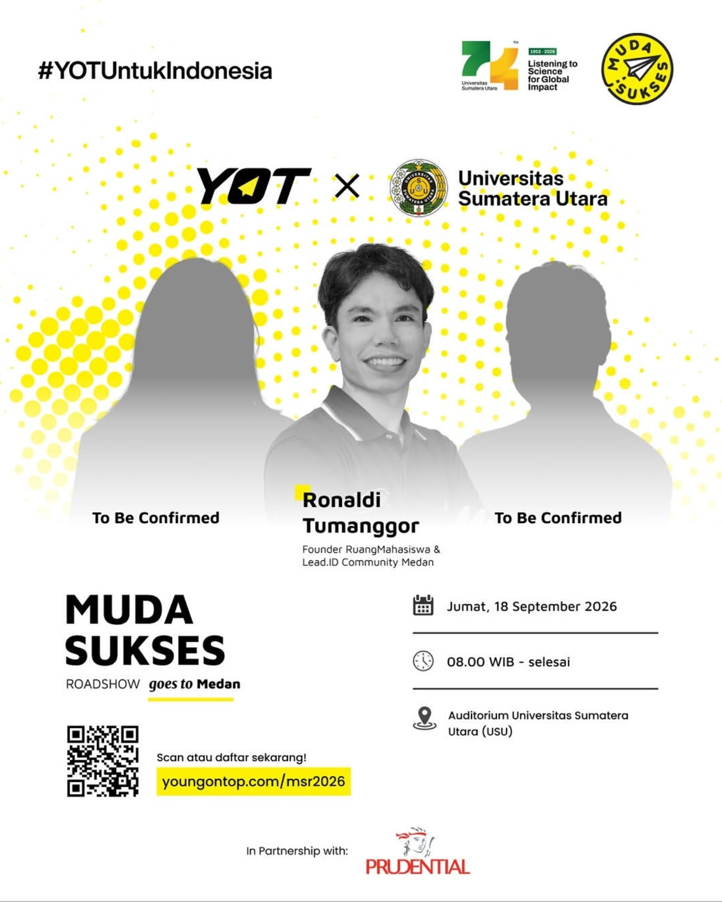 Young On TOP Comes to USU Through Muda Sukses Roadshow Goes to Medan
