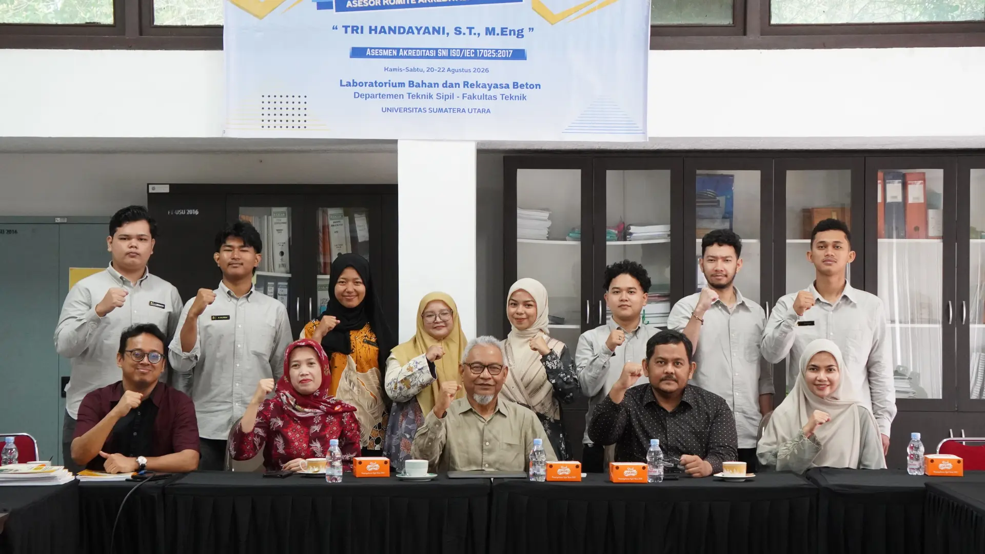 Laboratorium Bahan dan Rekayasa Beton FT USU Jalani Survei bersama Asesor Komite Akreditasi Nasional